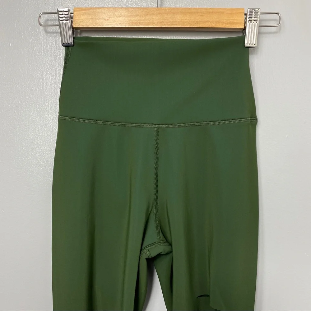 ALO YOGA Hunter Green Ripped Warrior Leggings - Picture 5 of 7